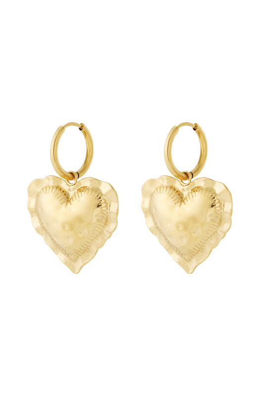 Embrace heart drop Earrings
